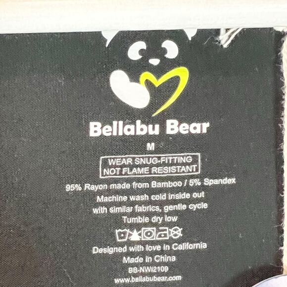 Bellabu Bear Obsidian Black Bamboo Womens‎ Nightgown Size Medium NEW - Picture 8 of 11